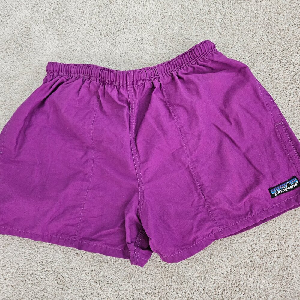 Patagonia Kids Purple Quick-Dry Shorts With Mesh Lining - Size 8